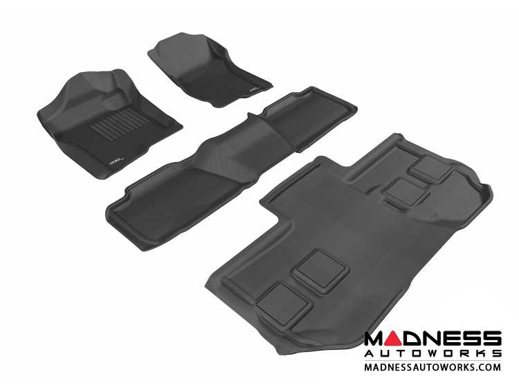 Chevrolet Suburban Floor Mats (Set of 4) - Black by 3D MAXpider (2011-2014)